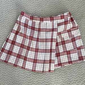 NWT Forever 21 plaid School girl/tennis skirt style mini skort, large
